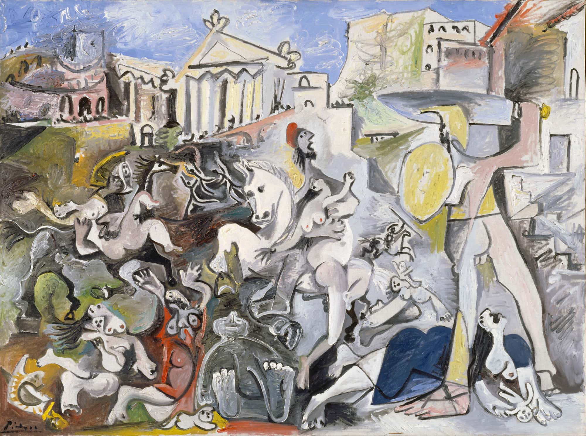 Pablo Picasso, L’Enlèvement des Sabines, 1962. Paris, Centre Pompidou-Musée national d’art moderne.