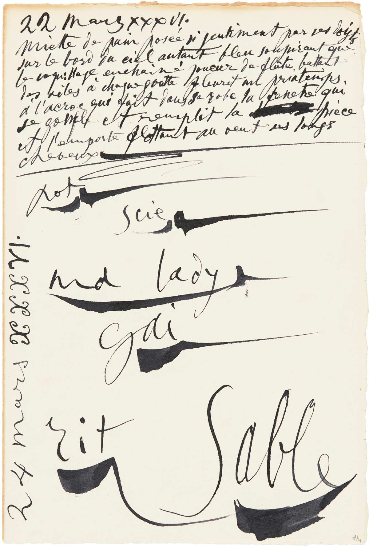 Picasso « My Lady gai rit sable »