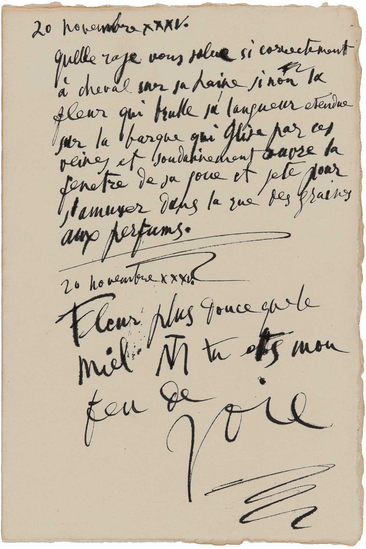 Picasso « Fleur plus douce que le miel », 1935
