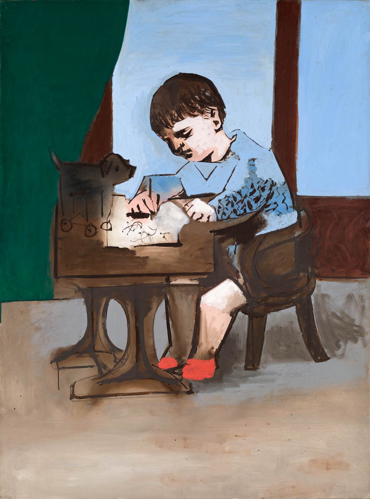 Picasso, Paul dessinant, 1923