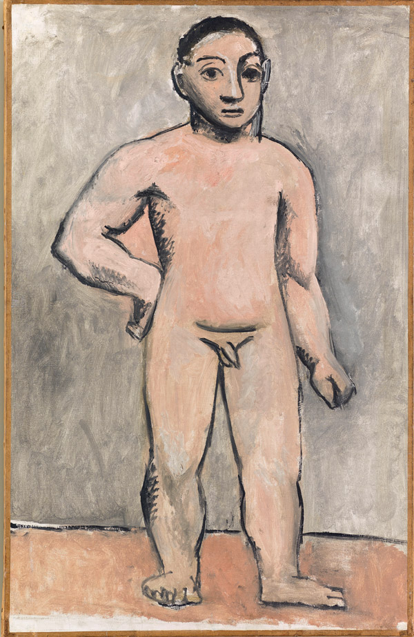 Jeune garçon nu peint par Picasso à l'automne 1906, musée national Picasso-Paris.