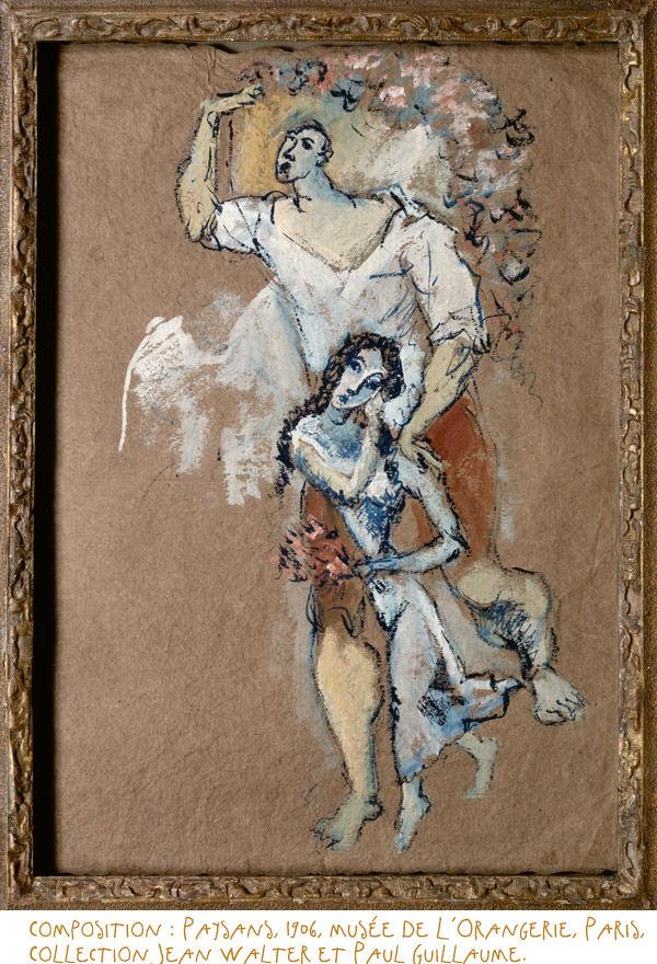 Fig.6 - Composition : Paysans, 1906, musée de L’Orangerie, Paris, Collection Jean Walter et Paul Guillaume.