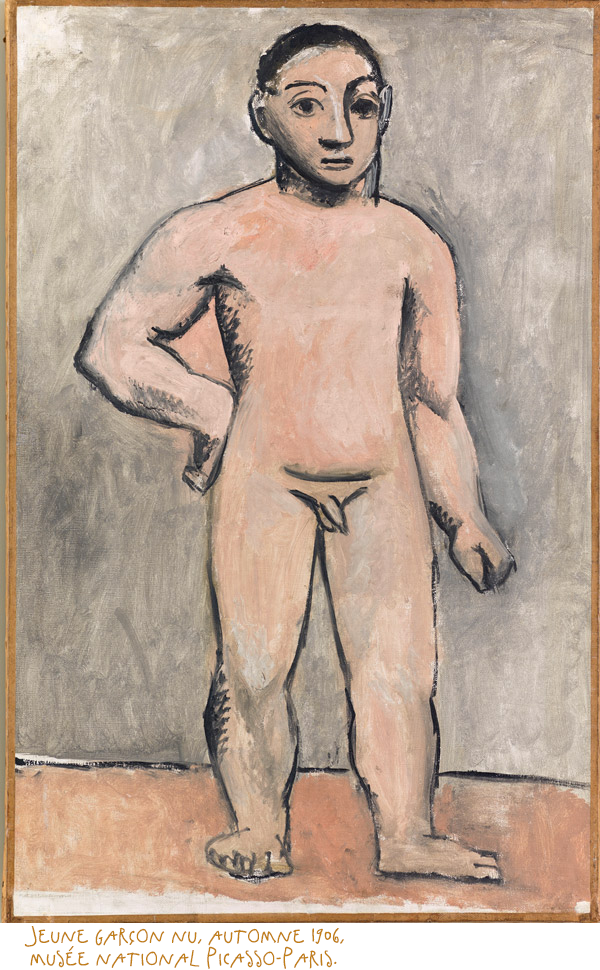 Fig. 7 - Jeune garçon nu, automne 1906, musée national Picasso-Paris.