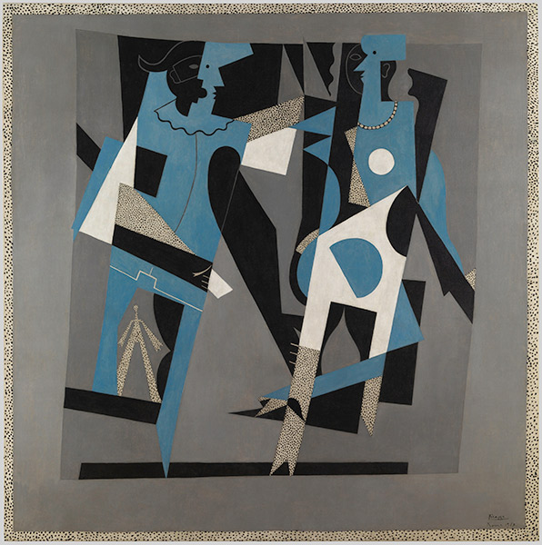 Picasso, Arlequin et femme au collier, 1917.